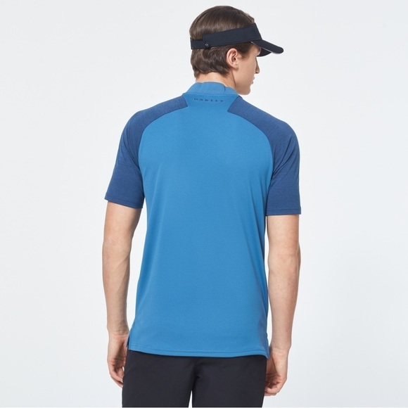 251. NWOT Oakley Icon BI Color Polo Blue Two Tone 2XL - Picture 2 of 10
